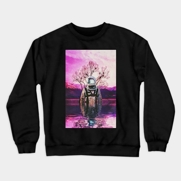 Lavender Marshes Crewneck Sweatshirt by SeamlessOo